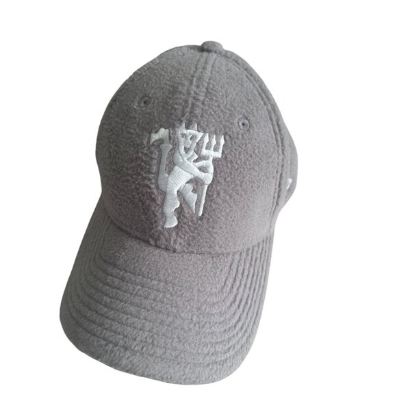 NEW ERA Manchester United Soccer Football Gray Furry Baseball Hat Cap - Picture 7 of 7